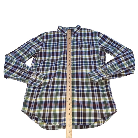 Old Navy Slim Fit Plaid Button Down Cotton Shirt - Men’s Large - Picture 4 of 11